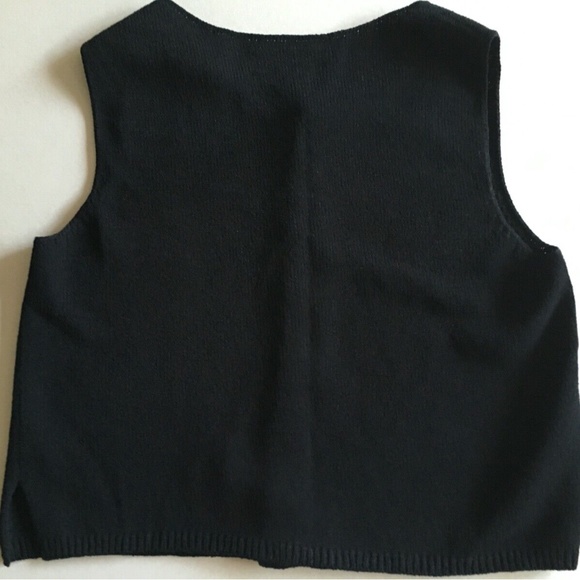 Duna Handloomed California Black Sleeveless Top Size M - Picture 4 of 4